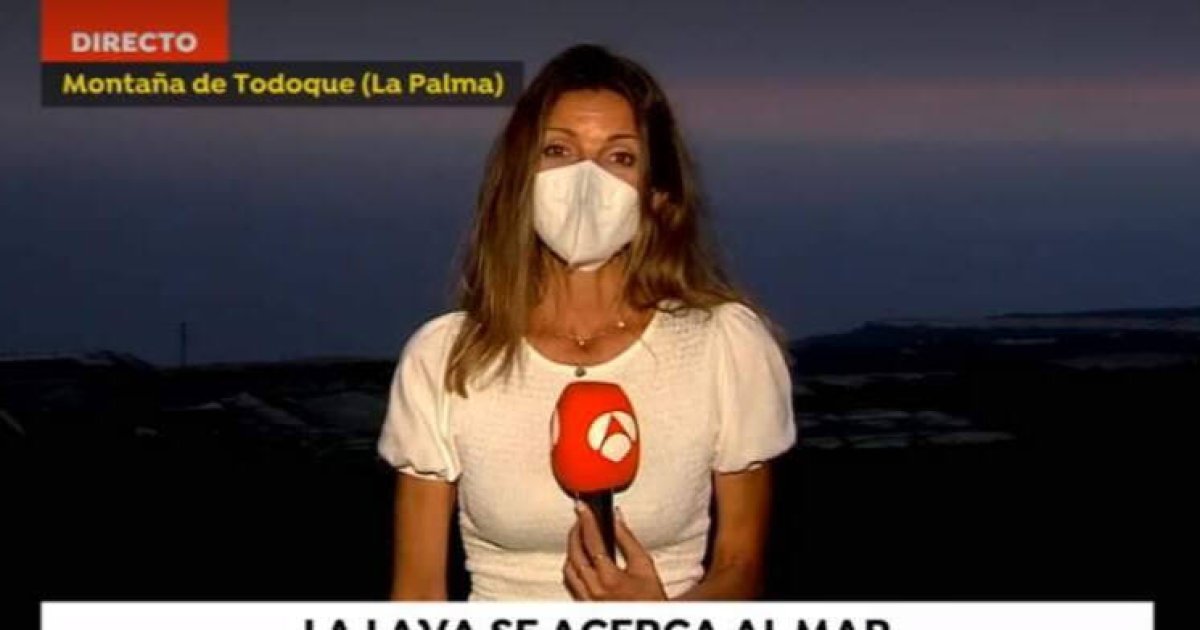 La mujer del tiempo de Antena 3 enferma tras informar a los pies del volcán