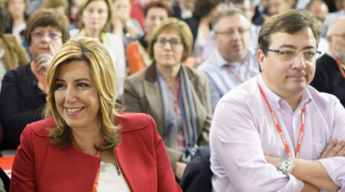 Cisma total en el PSOE Susana Díaz Rubalcaba y Chacón sacan la cara