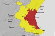 AEMET activa la Alerta Roja en el litoral norte y sur de la provincia de Valencia