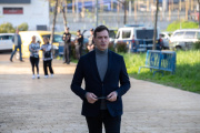 David Sánchez, en el Juzgado de Badajoz el pasado abril.