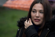 La actriz Elisa Mouliaá atiende a los medios de comunicación frente a los Juzgados de Plaza de Castilla, a 10 de febrero de 2026, en Madrid (España).

Diego Radamés / Europa Press
10/2/2026