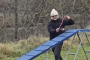 Un paseante de "perro invisible"