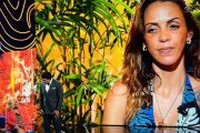 Paola Olmedo y Carmen Borrego en el plató de Supervivientes