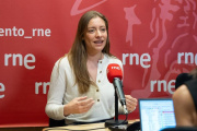 Esther Muñoz, durante su entrevista en Parlamento