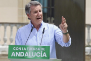 El presidente del Partido Popular, Alberto Núñez Feijoo, en Jerez