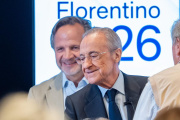 Florentino Perez, en el acto de cierre de campaña