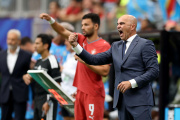 HOUSTON, TEXAS - JUNE 17: Roberto Martinez, Head Coach of Portugal, reacts during the FIFA World Cup 2026 Group K match between Portugal and Congo DR at Houston Stadium on June 17, 2026 in Houston, Texas. (Photo by Molly Darlington/Getty Images)