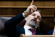 El presidente de Vox, Santiago Abascal