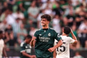 Mario Rivas, en el amistoso ante el Ferencvaros de este verano
