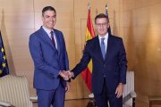 Pedro Sánchez junto a Núñez Feijóo