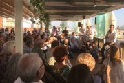 Pablo Casado, en la terraza del Ateneo Mercantil de Valencia