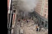 Brutal explosión en una residencia de una parroquia en la calle Toledo de Madrid