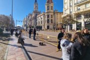 Plaza del Ayuntamiento de Valencia a las 11 de la mañana.