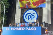 Imagen de la celebración del PP en su sede nacional de la calle Génova