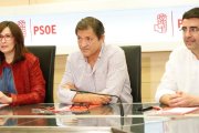 Javier Fernandez, en una reunión de la Gestora del PSOE.