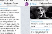 Los mensajes de móvil de un grupo llamado "Podemos Purgar" se la lían a Iglesias