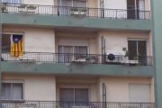 Estelada en la Avenida de la Constitución de Valencia