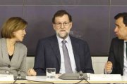 Cospedal, Rajoy y Maíllo en un Comité Ejecutivo el pasado mes de enero