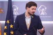 El portavoz de ERC, Gabriel Rufián