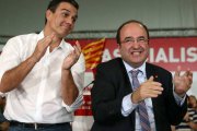 Pedro Sánchez y Miquel Iceta.