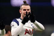 Bale, celebrado uno de los goles que recientemente ha marcado con el Tottenham.