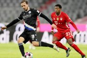 David Alaba, con la camiseta del Bayern, en un partido de la Bundesliga.