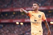 Angel Martin Correa, jugador del Atletico de Madrid en el partido contra el Athletic.