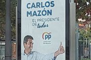 Cartel de Carlos Mazón en Valencia