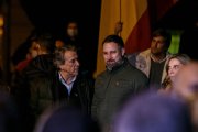 Hermann Tertsch, junto a Santiago Abascal, en una fotografía reciente.