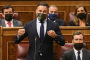 Santiago Abascal, este miércoles en la sesión de control del Congreso.