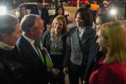 La ministra de Ciencia, Innovación y Universidades, Diana Morant, a su llegada a la inauguración de València Capital Verde Europea 2024, en el Palau de la Música.