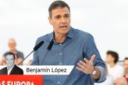 Pedro Sánchez, en un mitin este domingo