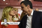 Pedro Sánchez junto a su mujer Begoña Gómez