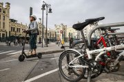 Un patinete en Valencia