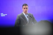 El presidente del Gobierno, Pedro Sánchez, interviene durante el acto de presentación de la nueva campaña 'Transporte público'.