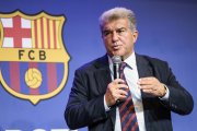 Joan Laporta, durante un acto del Barcelona.