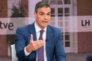 Pedro Sánchez en una entrevista en TVE