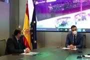 (Foto de ARCHIVO)
El ministro de Transportes, Movilidad y Agenda Urbana, José Luis Ábalos y el presidente del Gobierno, Pedro Sánchez durante su visita el Centro de Regulación de Circulación (CRC) de Adif en la estación de Madrid-Puerta de Atocha, en Madrid (España), a 14 de enero de 2021. En el centro confluyen prácticamente todas las líneas de alta velocidad, que tras la gran nevada provocada por la borrasca ‘Filomena’ fueron reactivadas paulatinamente.

Moncloa
14 ENERO 2021;TRANSPORTE;FILOMENA;TEMPORAL
14/1/2021