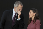 Don Felipe y Doña Letizia en la entrega de las Medallas de Oro.
