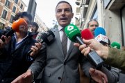 El ex secretario general del PSOE de Madrid, Juan Lobato, a su salida del Tribunal Supremo.