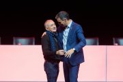 Pepe Alvarez y Pedro Sánchez en el congreso de UGT