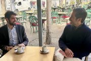 Borja Sémper, portavoz del PP, en conversación con ESdiario