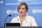 Archivo - La portavoz del Gobierno Vasco, Maria Ubarretxena.