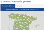 Mapa de predicción meteorológica.