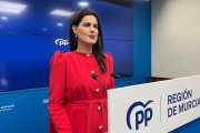 Archivo - La portavoz del Partido Popular de la Región de Murcia, Miriam Guardiola.