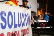 Archivo - Decenas de personas durante una protesta de trabajadores de Alcoa, a 30 de octubre de 2024, en San Cibrao, Lugo, Galicia (España). 