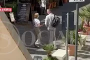 Ainhoa Armentia e Iñaki Urdangarin continuaron la discusión fuera del restaurante.