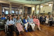 La consejera de Bienestar Social y Familia del Gobierno de Aragón, Carmen Susín en la inauguración del I Congreso de Familias de Aragón en la sede de la Fundación Caja Rural de Aragón.