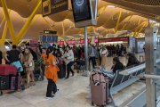 La T4 del Aeropuerto Adolfo Suárez Madrid Barajas el día después del apagón.