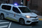 Vehículo de la Policía Local de Tudela.